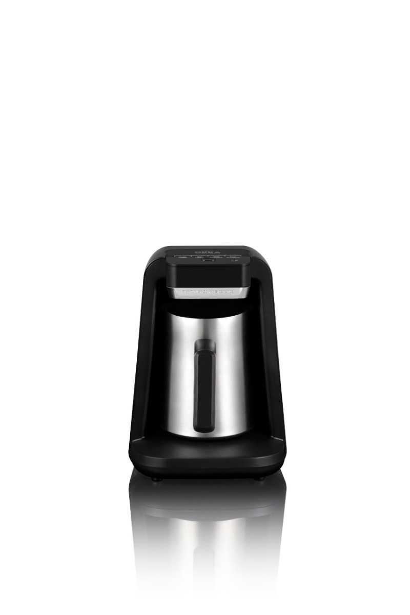 Arzum Okka Rich Turkish Coffee Maker , 300 milliliter 5 Cups 700 Watt Silver Black - OK0012