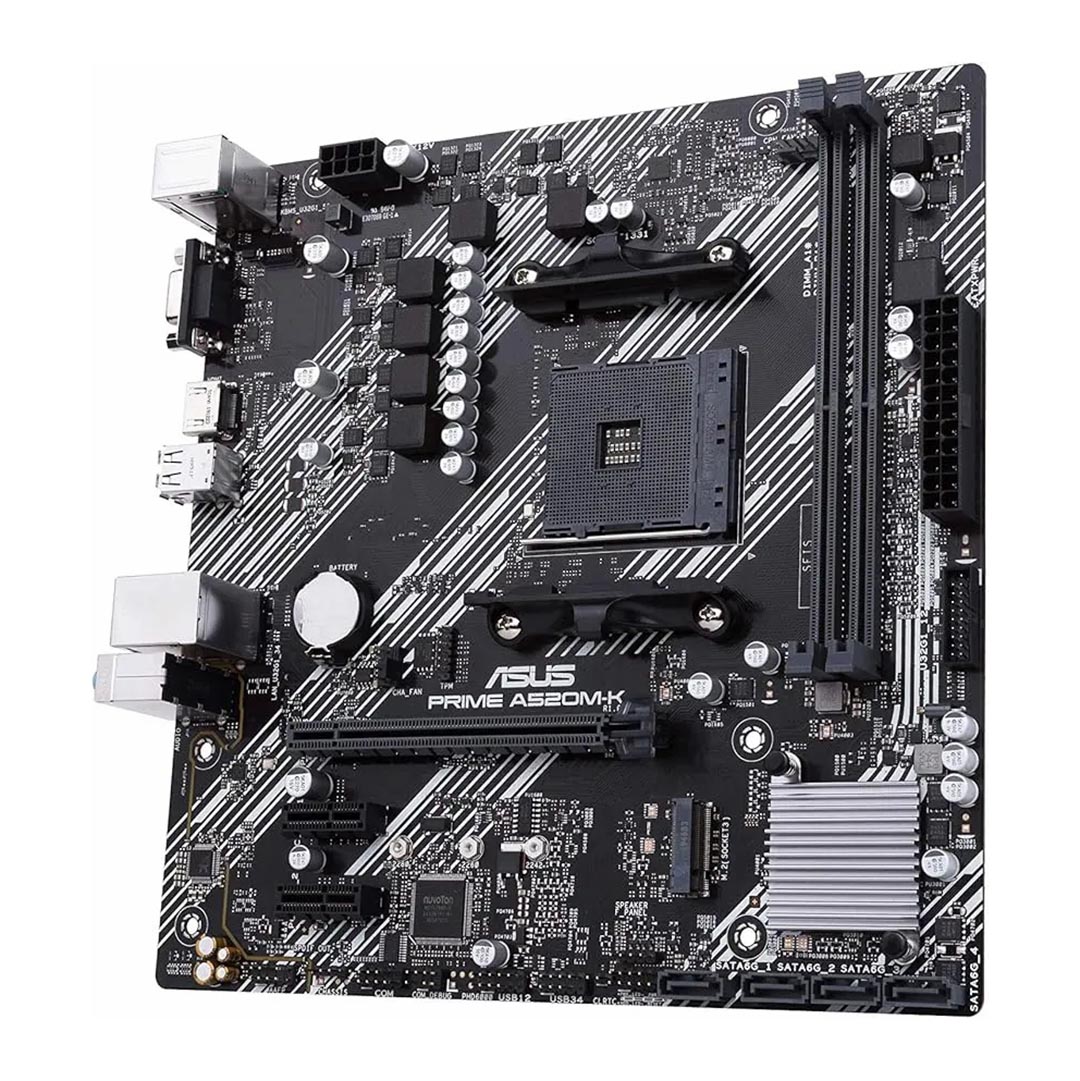 ماذر بورد اسوس برايم A520M-K ، AMD ، mATX - اسود