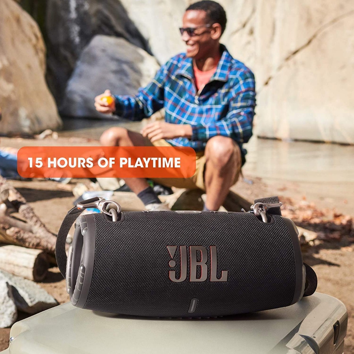 مكبر صوت بلوتوث محمول جي بي ال اكستريم 3 ، اسود - JBLXTREME3BLKAM
