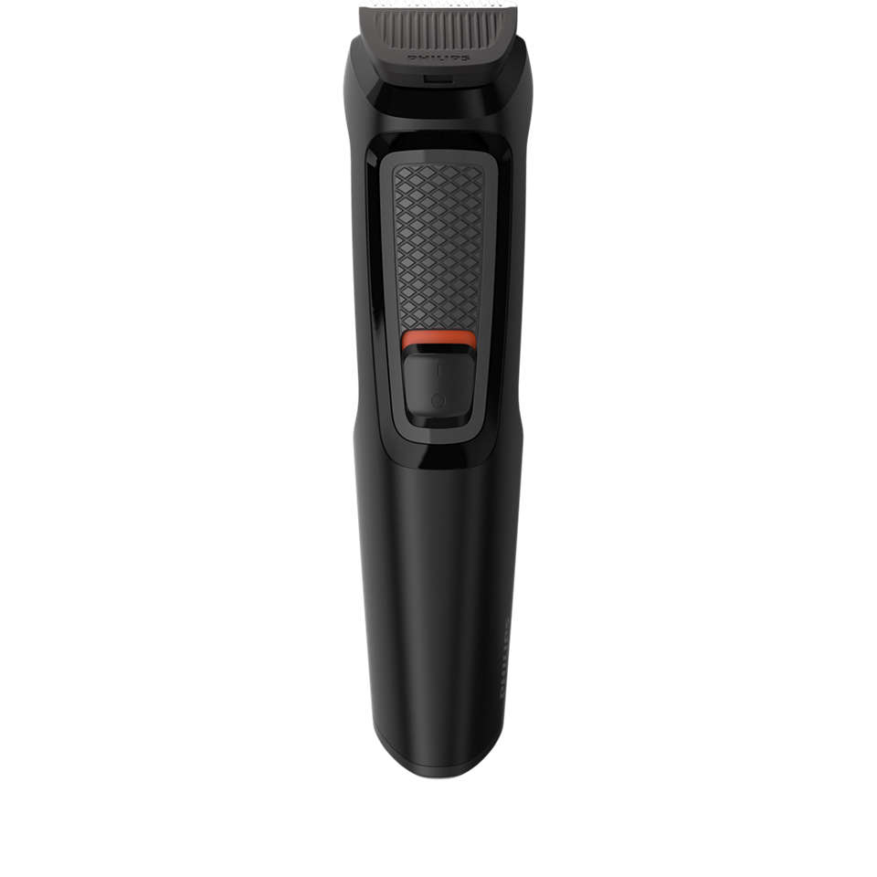 Philips Hair Trimmer with Attachments , Black Red - MG3710