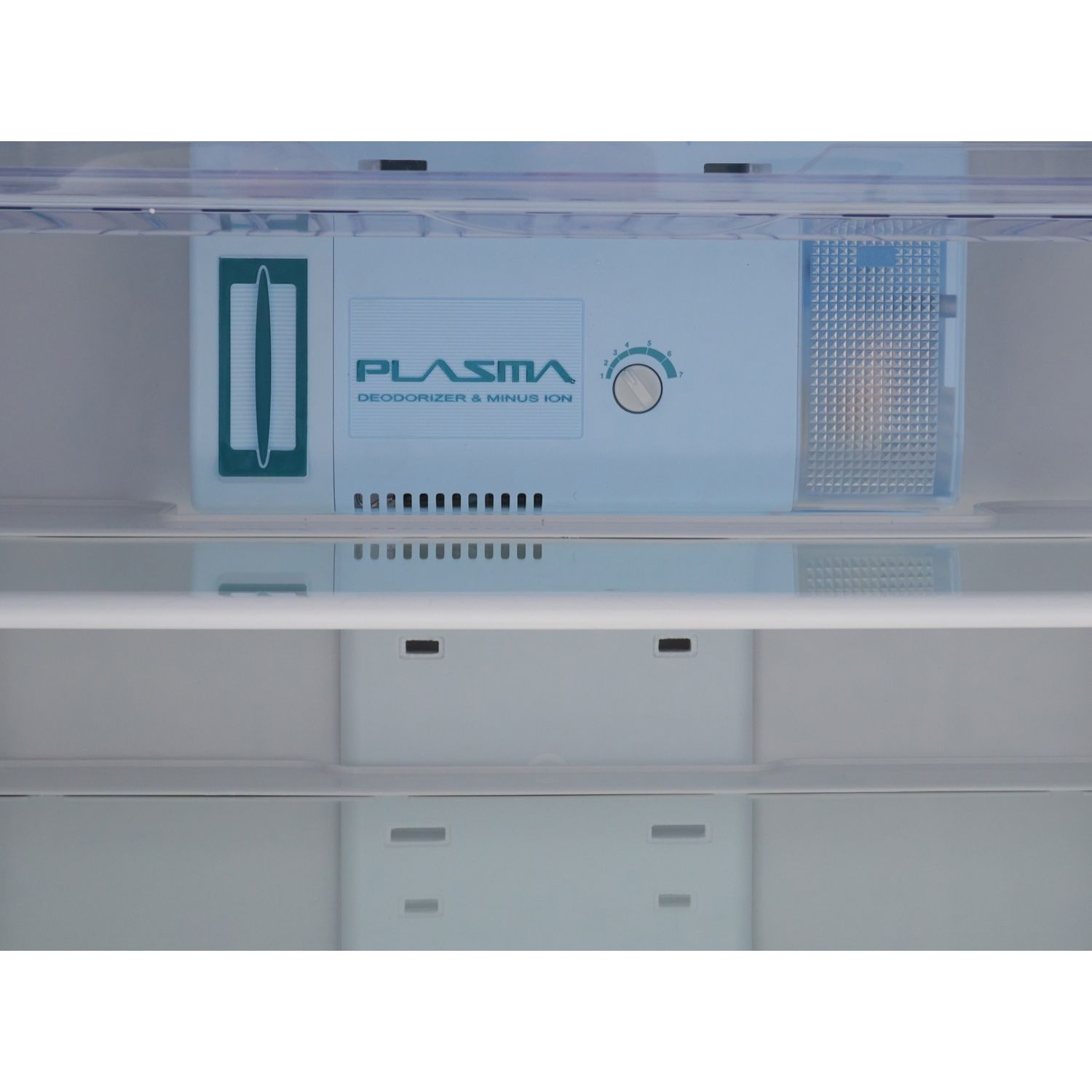 ثلاجة بفريزر علوي توشيبا ، سعة 355 لتر ، نوفروست ، لا ، فضي - GR-EF40P-R-S