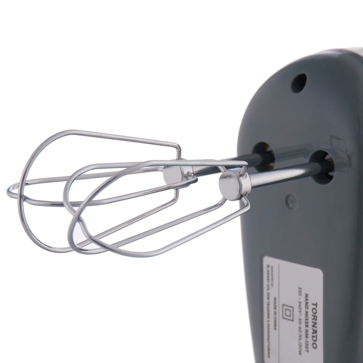 خلاط تورنيدو ، 120 وات ، ابيض ورمادي - HM-120T