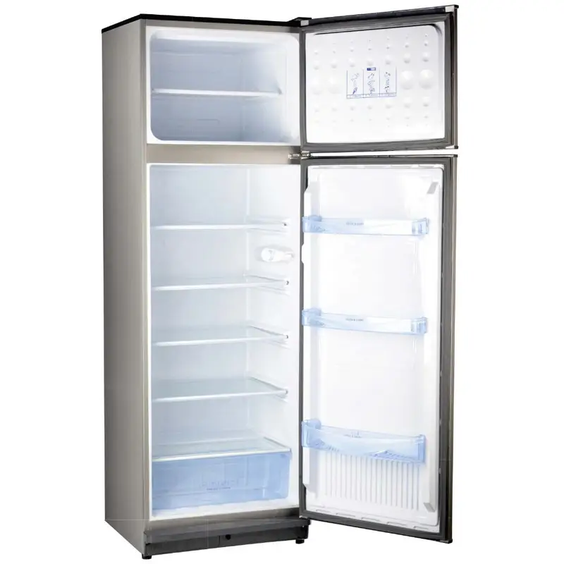 Hamburg Defrost Top Freezer Refrigerator , 350 Liter , Silver - SR350
