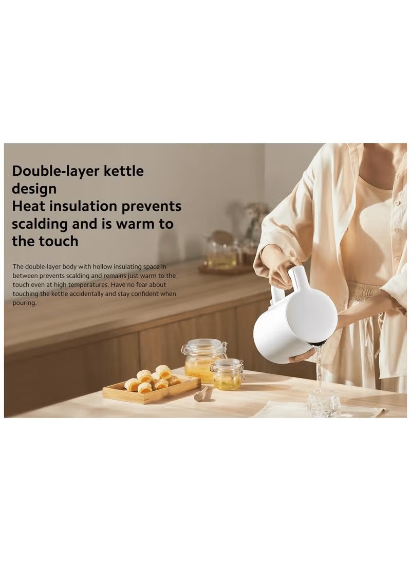 Xiaomi 2 Lite Electric Kettle , 1.5 Liter 1500 Watt , White - BHR9036EU