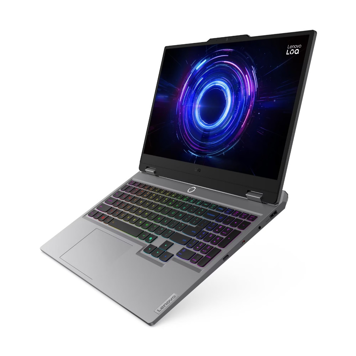 لاب توب لينوفو LOQ 15IRX10 - 83JE00DAED ، معالج انتل كور i7-14700HX 15.6 بوصة ، هارد 512 جيجا بايت SSD ، رام 24 جيجا بايت ، كارت شاشة انفيديا جي فورس RTX 5050 ،ويندوز 11 - رمادي لونا
