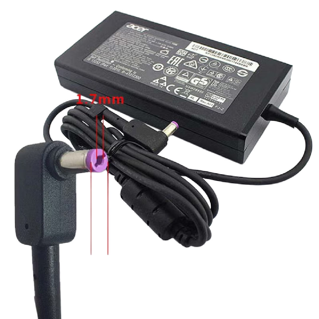 Generic Laptop Charger for Acer DC 5.5×1.7mm 6.32A , 120 Watt , Black
