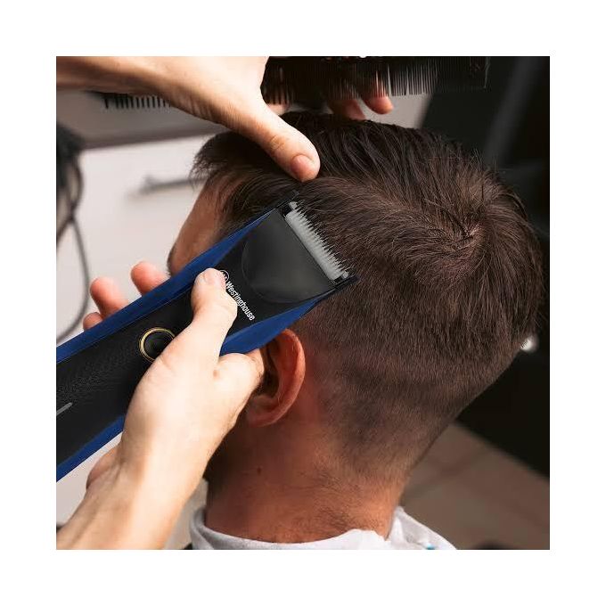 Westinghouse Hair Trimmer with Attachments Wet & Dry , Black Blue - WHHT001