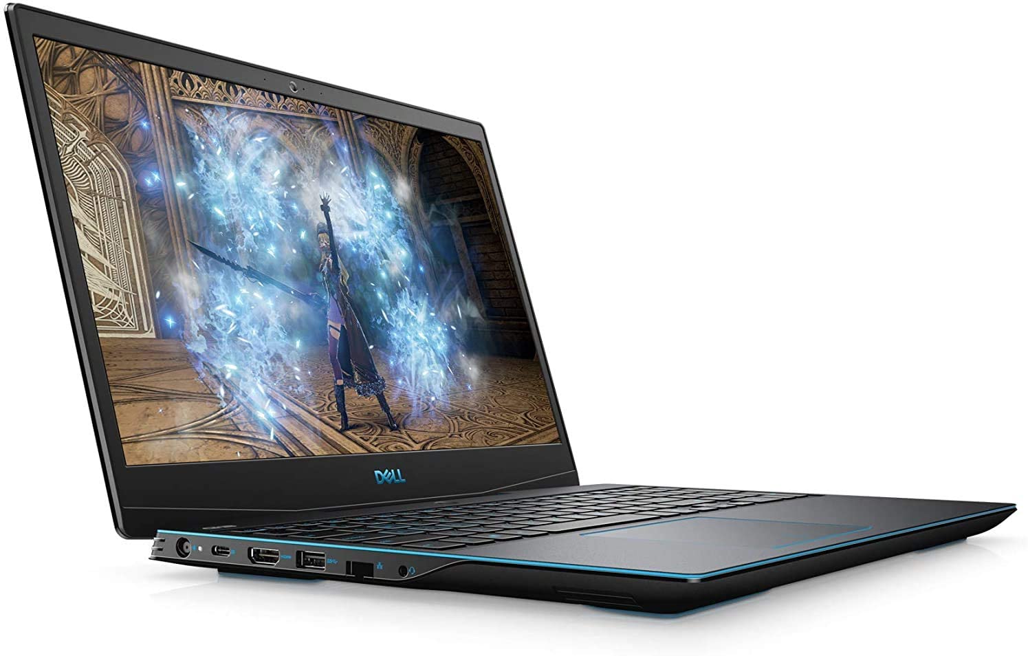 لاب توب ديل G3 15-3500 ، معالج انتل كور i7-10750H 15.6 بوصة ، هارد 512 جيجا بايت SSD ، رام 16 جيجا بايت ، كارت شاشة انفيديا جي فورس GTX 1650 ،فري دوس - اسود