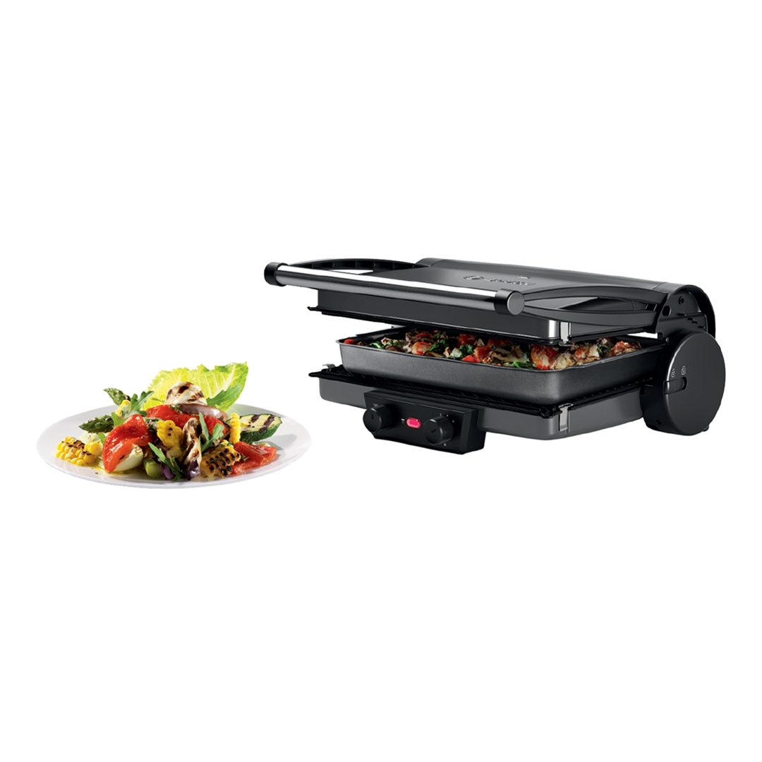 Bosch Electric Grill , 2000 Watt , Silver Black - TCG4215