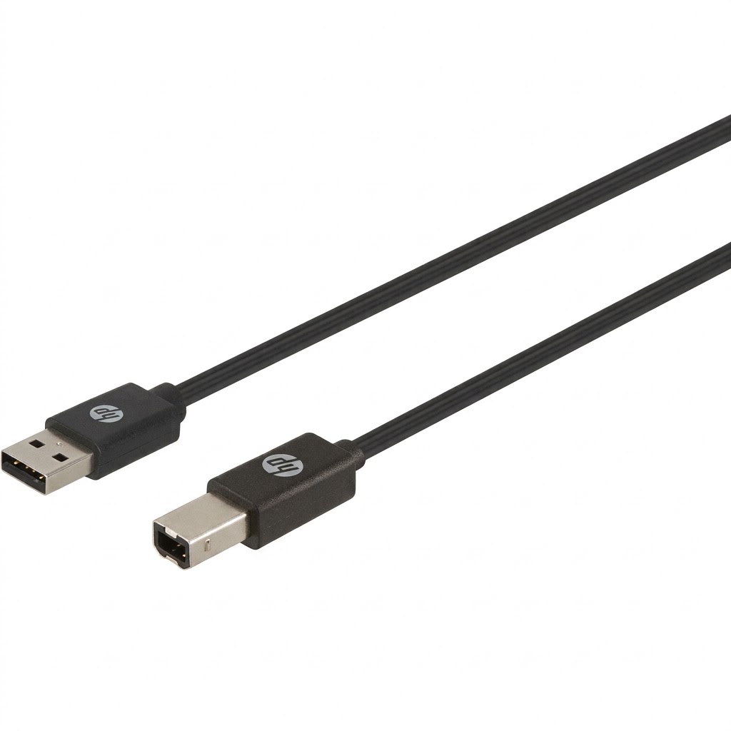 كابل طابعة USB اتش بي ، اسود
