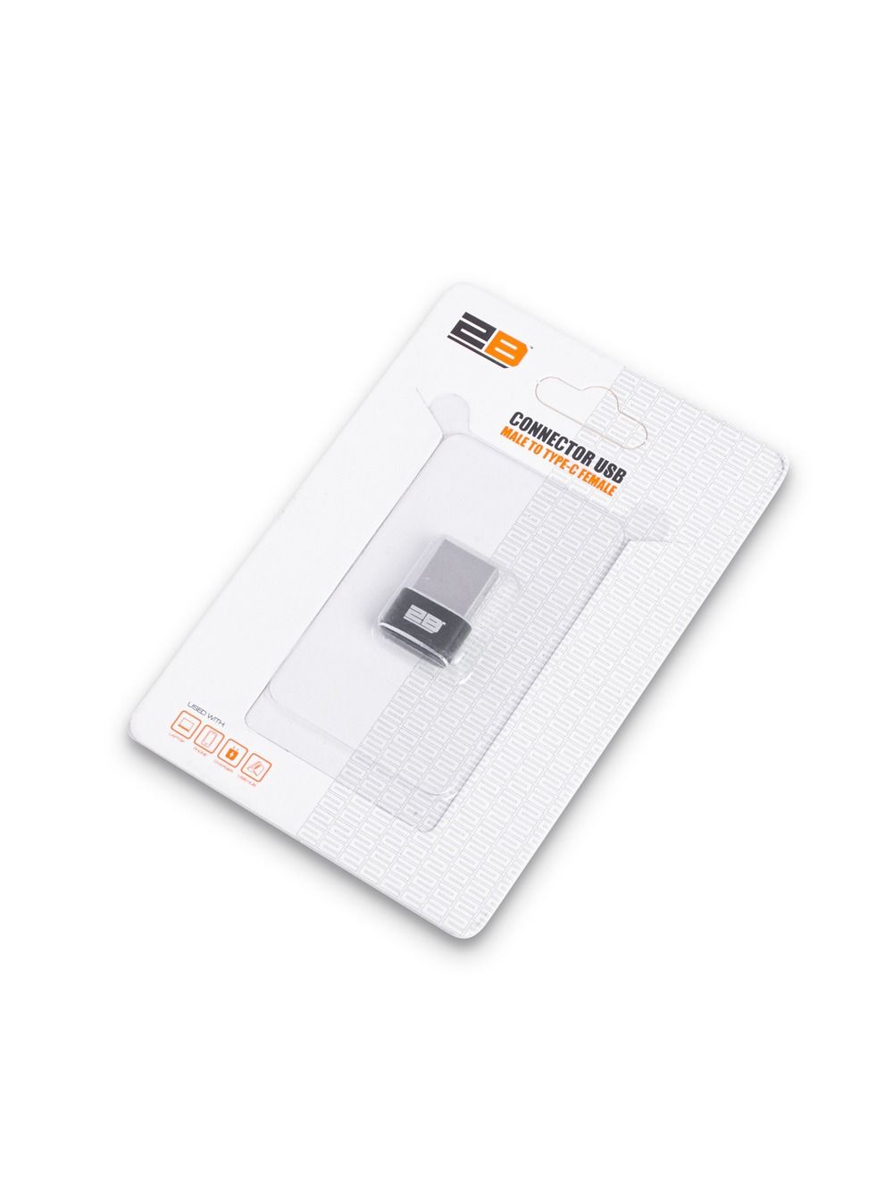2B Type-C To USB OTG Adapter Black Silver - CV150