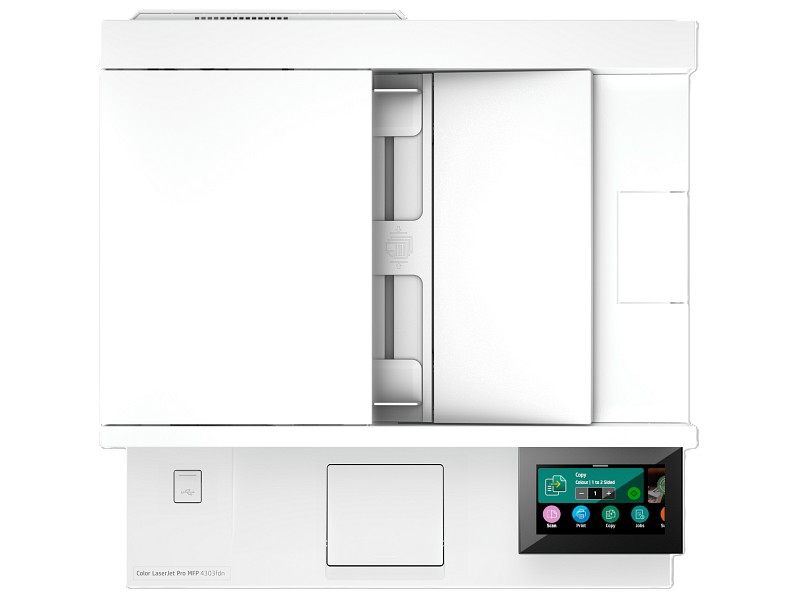 Hp Color LaserJet Pro MFP 4303fdw All in One Printer , White Blue