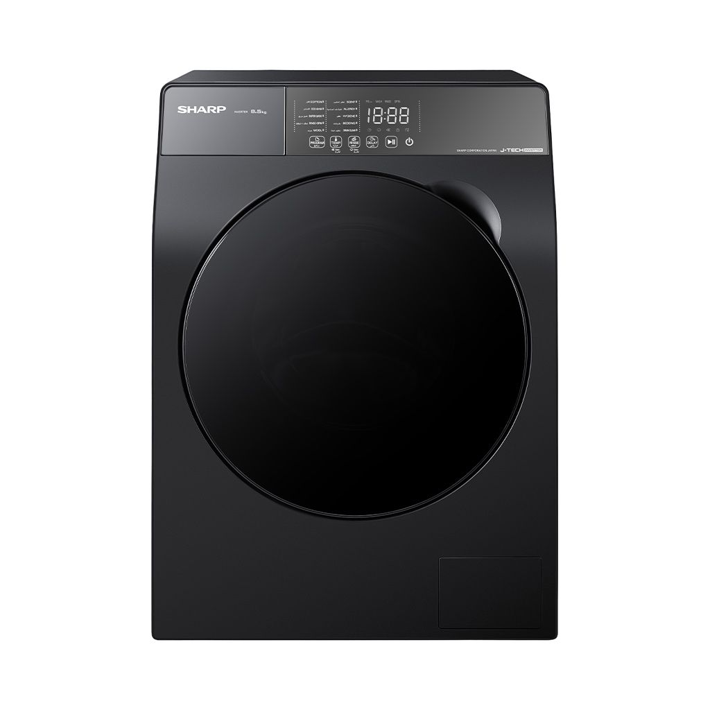 غسالة فول اتوماتيك انفرتر شارب ، سعة 8.5 كجم ، رمادي غامق - ES-FS852KLE-G