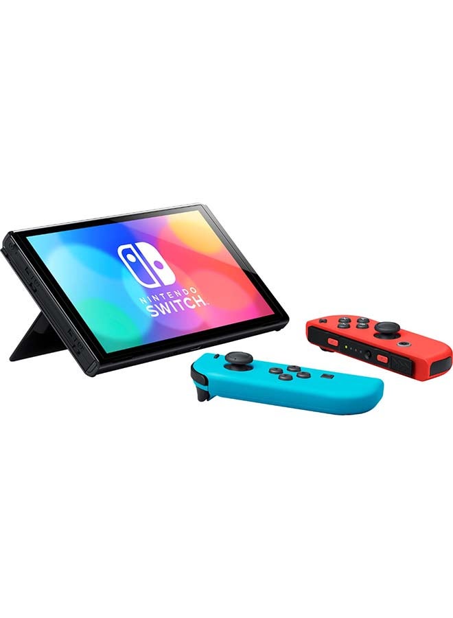 OLED 2021 Nintendo Switch , Neon Red/Neon Blue