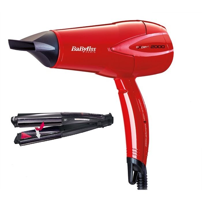 babyliss straightener and hair dryer set